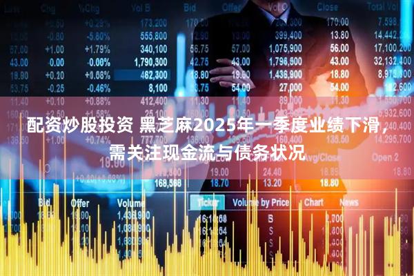 配资炒股投资 黑芝麻2025年一季度业绩下滑，需关注现金流与债务状况